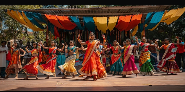 Traditional nepalis dance 