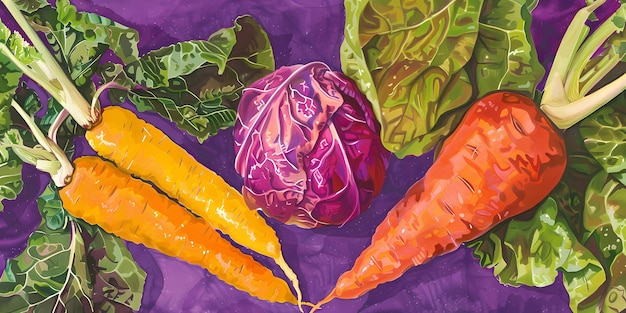 Colour of vegetables