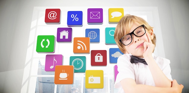 Identify the logo of Mobile apps. ( For Kids) 