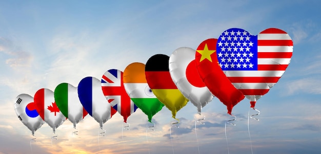 National flag of some countries 