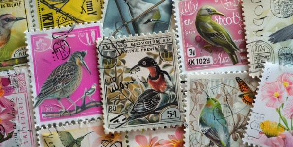 Pottery, Stamps and Glassware