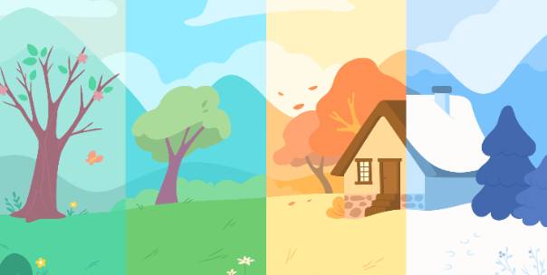 Seasons 🍁🌼☀️⛈️