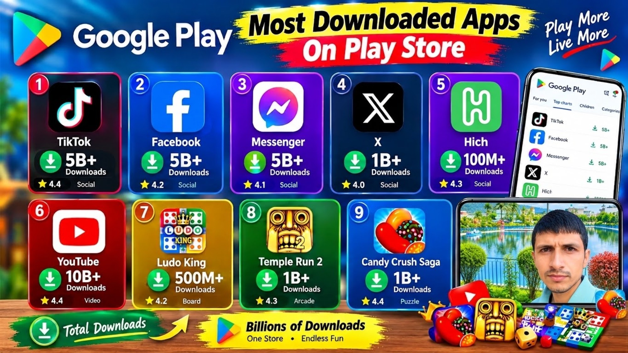 Play Store Downloaded Apps. By MANAHARI
