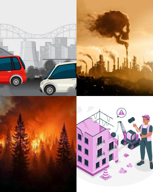 HICH:What is the main reason of air pollution in Kathmandu?