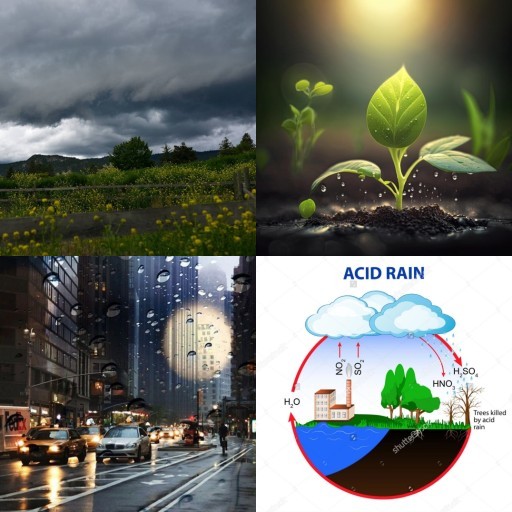HICH:How does rain help reduce environmental pollution?
#pollution