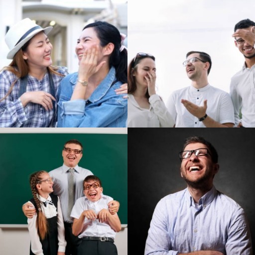 HICH:In what situations do you find it hard to stop laughing even when trying to be serious?