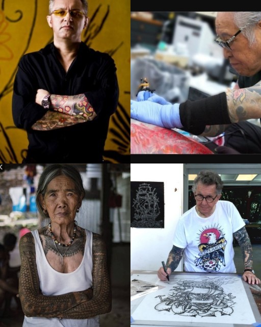 HICH:Who is the traditional oldest tattoo artist in the world 🧐👁️‍🗨️