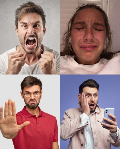 HICH:You might reach in a variety of ways when you receive bad news. How do you usually react?