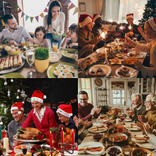 HICH:Which meal is often shared on Christmas Eve?