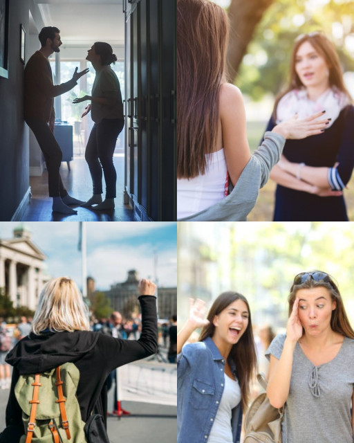 HICH:What do you first when you meet some people in street shouting in public?