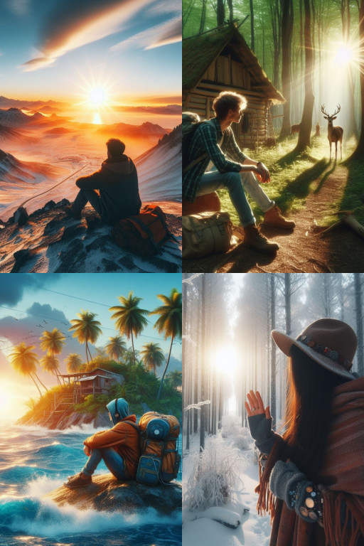 HICH:Imagine you're tired of people and society, so you decied to live far away from people and technology peacefully, where will be your new home? 🌿