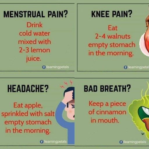 HICH:Did you know there is a home remedy for every pain?