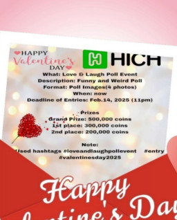 HICH:Announcement: Join Valentine event running from now through to Feb 14 2025(11pm)GTC time for a chance to win the following prices.