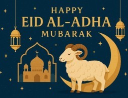 HICH:Happy eid al-adha mubarak! 🐐✨
#eidaladha #community