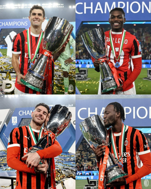 HICH:AC Milan have won the Italian Supercup 2025! 🏆
Who's the MVP?