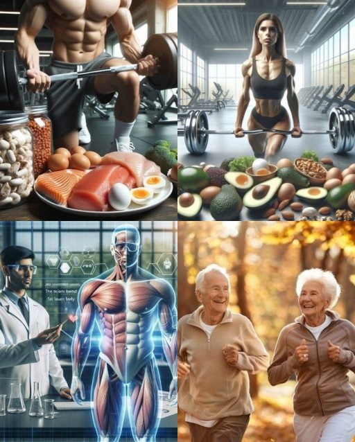 HICH:What common theme of health and well-being connects scientific study, active lifestyles across ages, and nutrition with physical training?