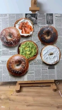 HICH:Hyperrealistic food painting that might make you want to taste it😋
📍Julia Stankevych
🎧Sylvie Vartan-La Maritza
