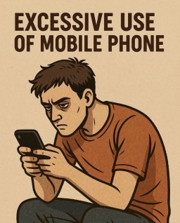 HICH:What is the worst effect of too much mobile phone use?