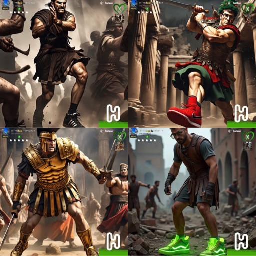 HICH:Which ancient Roman killer's sneaker style would you like to see?#RomanSneakerSquad @zaka33PAM #724 @this_specailll
