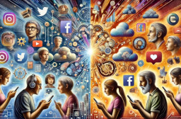 HICH:How does social media usage differ between generations, and what can each generation learn from the other?