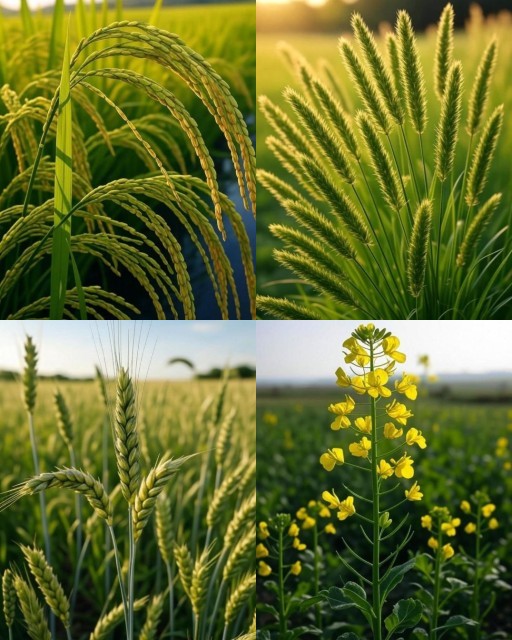 HICH:Which one is Rice plant?