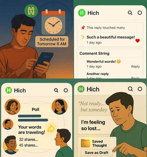 HICH:Which upcoming feature would make HICH 10x better for you? 🚀👇
#Sjrockcreation🌟