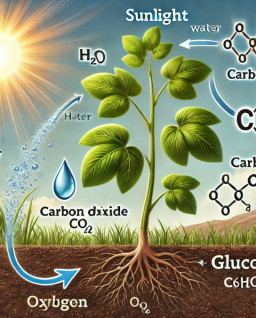 HICH:What is the process by which plants convert sunlight into energy called?