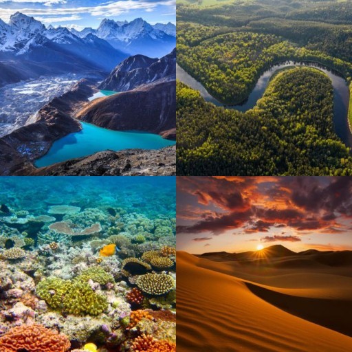 HICH:Which of these natural wonders would you love to explore the most? 🌍✨