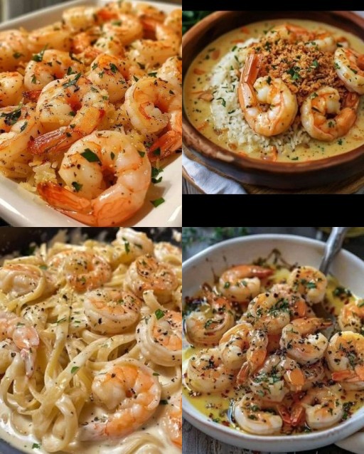 HICH:Pra quem gosta de camarão, tem quatro pratos deliciosos. Qual desses é o seu preferido.