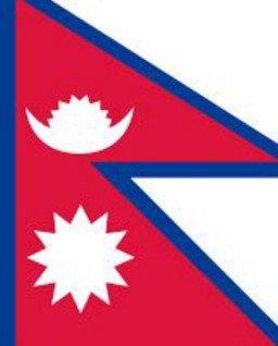 HICH:What does the white moon and sun on Nepal's flag represent?