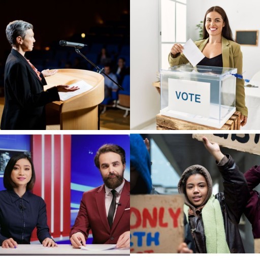 HICH:What visual most symbolizes a healthy democracy?