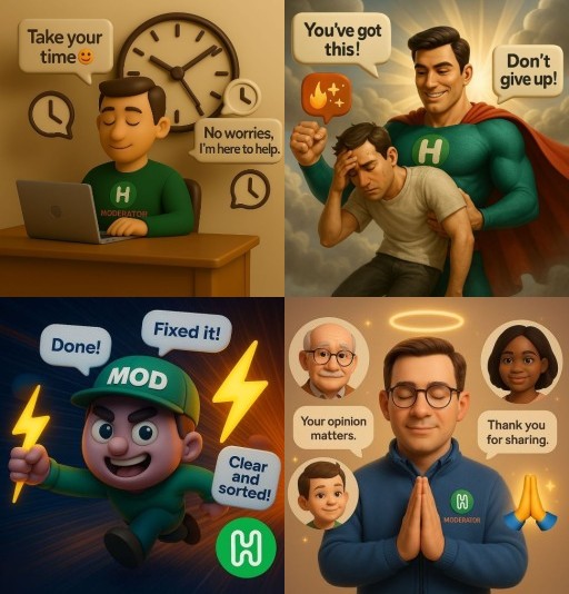 HICH:Which quality makes you TRUST a moderator instantly?🤝❤️
#Sjrockcreation🌟