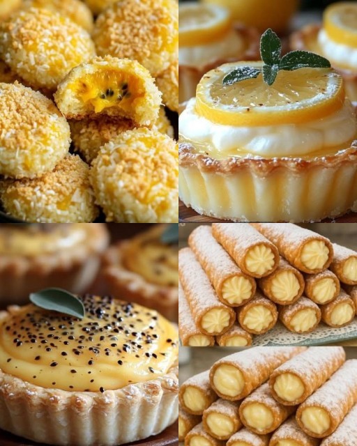 HICH:Deliciosas sobremesas , muitas delas feitas com frutas . Escolha uma dessas quatro.😍😍😍
