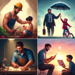 HICH:father’s love is often described as quiet but deep. How do you think fathers show their love in unique ways?