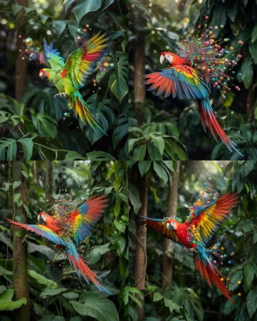 HICH:which parrot has a nice colour?