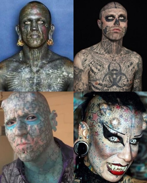 HICH:Who do you think is the weirdest-looking tattooed person in the world?
