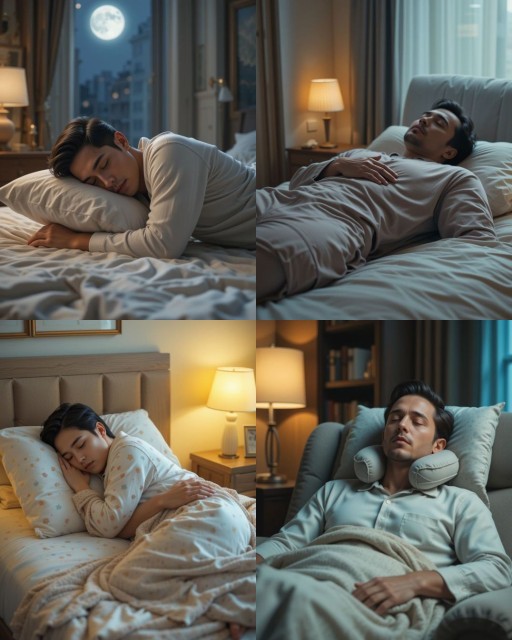 HICH:Which sleeping position is associated with the most restful sleep?