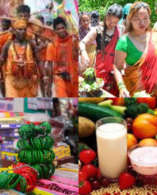 HICH:What do Hindus around the world do in the month of Shravan to preserve Hindu religion and culture?
