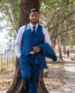 HICH:Wearing my culture like armor and my suit like a crown. 👑🙏 #NepaliElegance #RootedAndReady