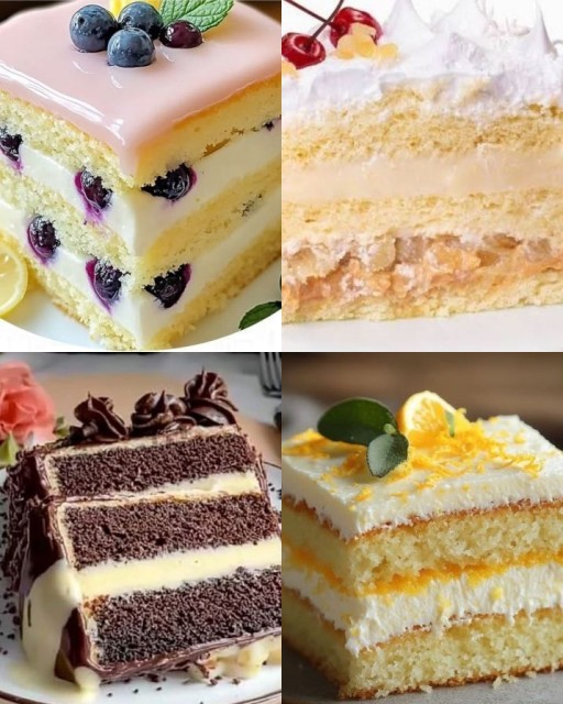 HICH:Uma fatia de um delicioso bolo recheado, deixar com água na boca só em olhar.😍😍😍😍😍