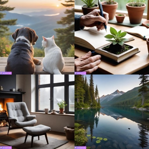 HICH:When you imagine a moment of true peace, which of these images most closely captures that feeling for you?