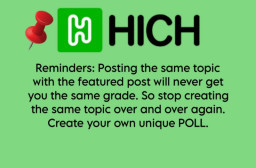 HICH:𝘼 𝙨𝙞𝙢𝙥𝙡𝙚 𝙧𝙚𝙢𝙞𝙣𝙙𝙚𝙧𝙨 𝙛𝙤𝙧 𝙖𝙡𝙡 𝙃𝙞𝙘𝙝𝙚𝙧𝙨! 
#𝙃𝙞𝙘𝙝 #𝙎𝙪𝙥𝙚𝙧𝙢𝙤𝙙𝙚𝙧𝙖𝙩𝙤𝙧𝙨