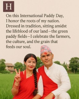 HICH:Happy international Paddy Day. Are happy today or no?