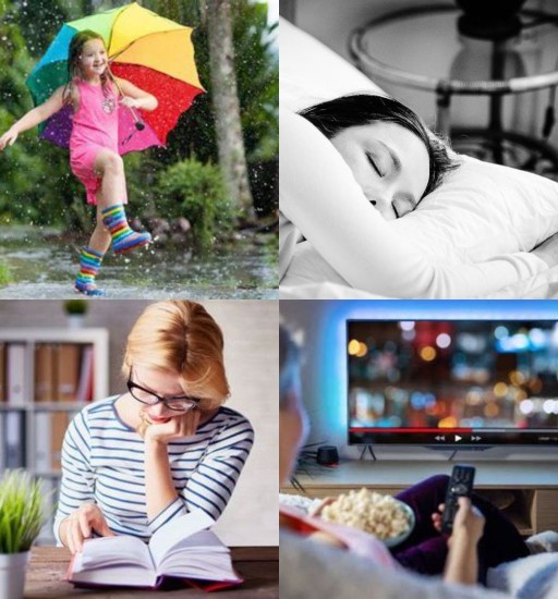 HICH:Which activity do you prefer on a rainy day?