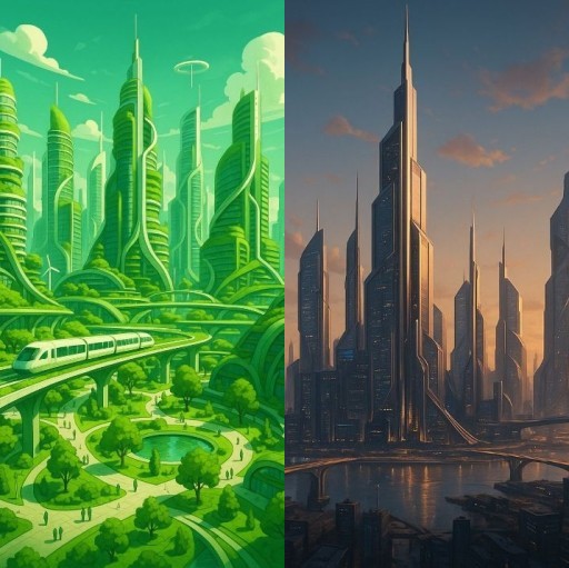 HICH:Choose one futuristic city.