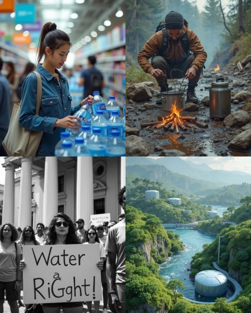 HICH:If clean drinking water becomes scare in your area, what would you most likely do first?