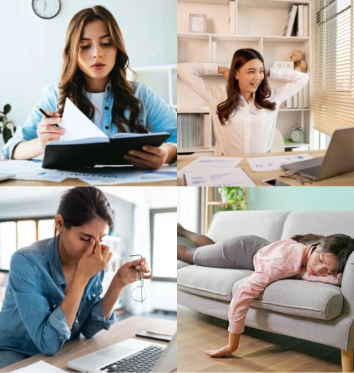 HICH:What do you find most  challenging when you come home exhausted from work?