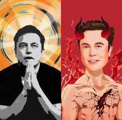 HICH:In your opinion, is Elon Musk a good guy, or a bad guy?