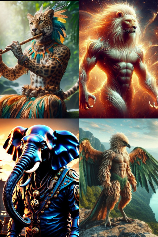 HICH:A Animal–human hybrid is an organism whose each cell has both human and non-human genetic material.🐘🦁🐘🐆🦅 #Humanoid #Hybrid