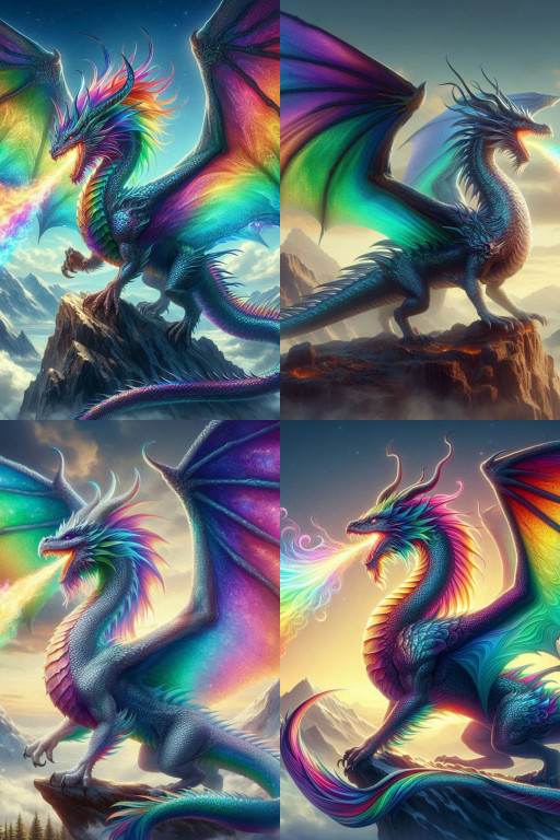 HICH:Dragons are giant serpent-like, winged monsters that have been featured in myths from all around the world.🐉🐲